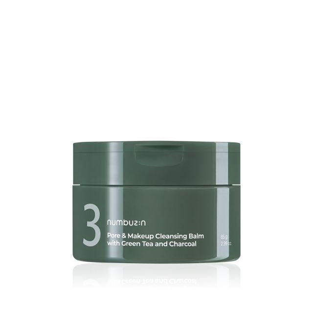 Numbuzin No.3 Pore &amp; Makeup Cleansing Balm With Green Tea And Charcoal 85g