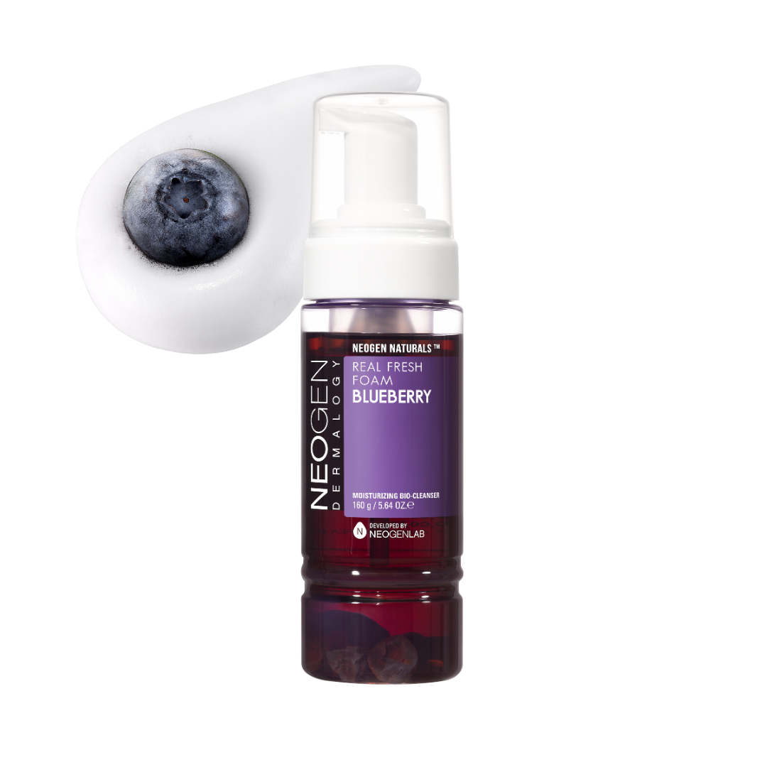 Neogen Real Fresh Foam Cleanser Blueberry 160g — Neogen official product image 2