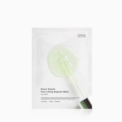 SUNGBOON EDITOR Green Tomato Pore Lifting Ampoule Mask 1ea 23g — official product image 1