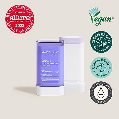 [Mary&amp;May] Vegan Peptide Bakuchiol Sun Stick SPF50+ PA++++ 18g