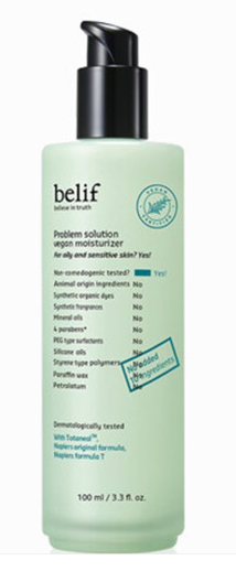 Belif Problem solution vegan moisturizer 100ml