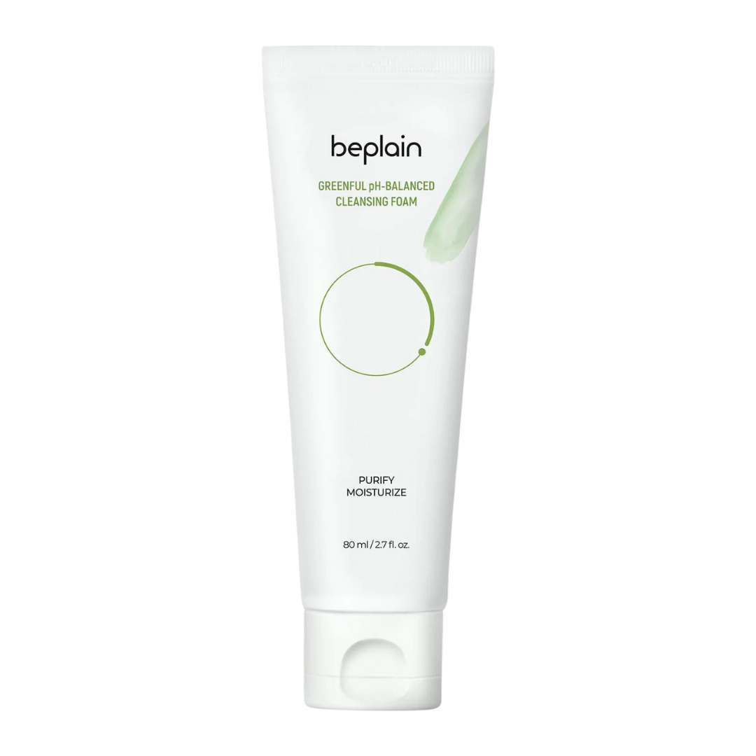 beplain Mung Bean pH-Balanced Cleansing Foam 80ml