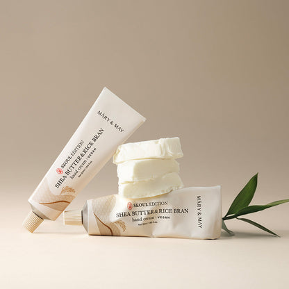 Mary&amp;May Seoul Edition SHEA BUTTER &amp; RICE BRAN Hand Cream 50ml product image 3