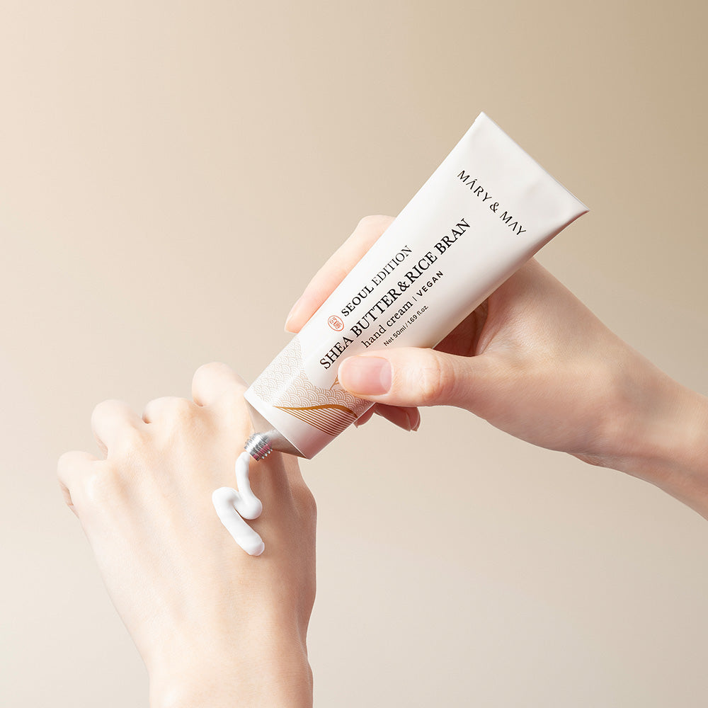 Mary&amp;May Seoul Edition SHEA BUTTER &amp; RICE BRAN Hand Cream 50ml product image 4