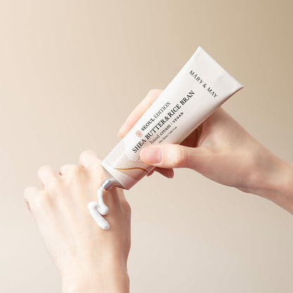 Mary&amp;May Seoul Edition SHEA BUTTER &amp; RICE BRAN Hand Cream 50ml product image 4