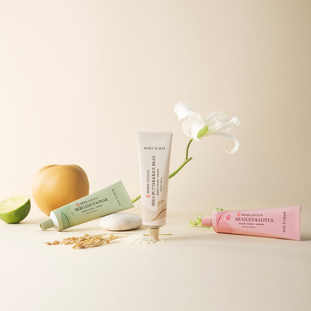 Mary&amp;May Seoul Edition SHEA BUTTER &amp; RICE BRAN Hand Cream 50ml product image 5