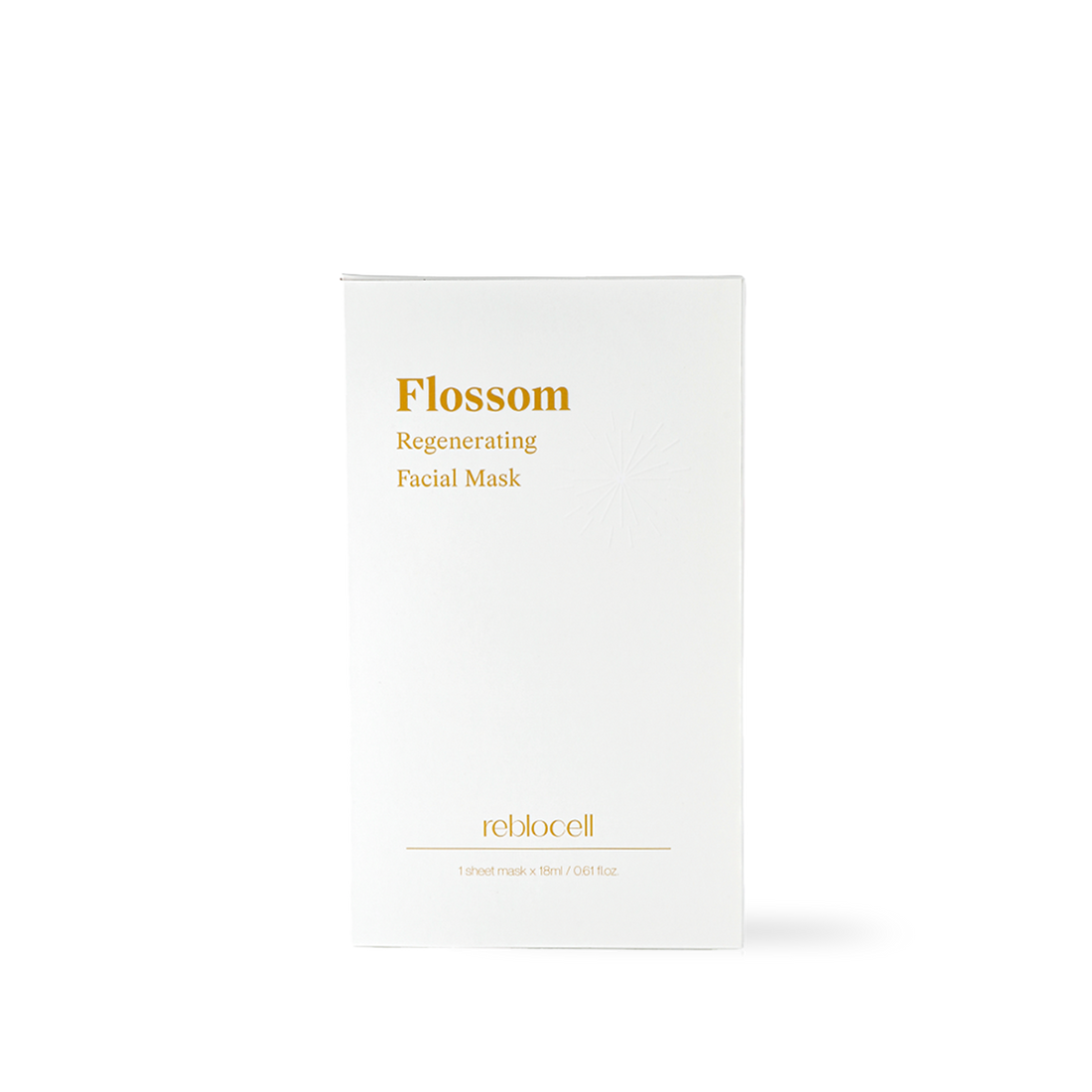 Reblocell Flossom Regenerating Facial Mask EGF 1ppm 1 Sheet