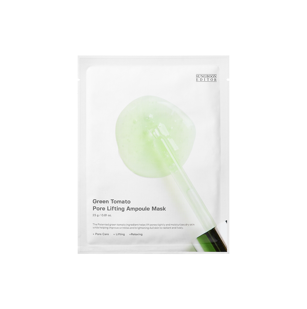 SUNGBOON EDITOR Green Tomato Pore Lifting Ampoule Mask 23g*10pcs