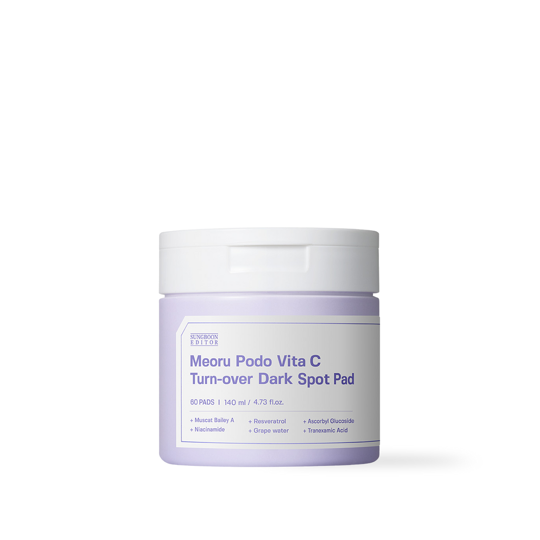 SUNGBOON EDITOR Meoru Podo Vita C Turn-over Dark Spot Pad 60pcs, 140ml