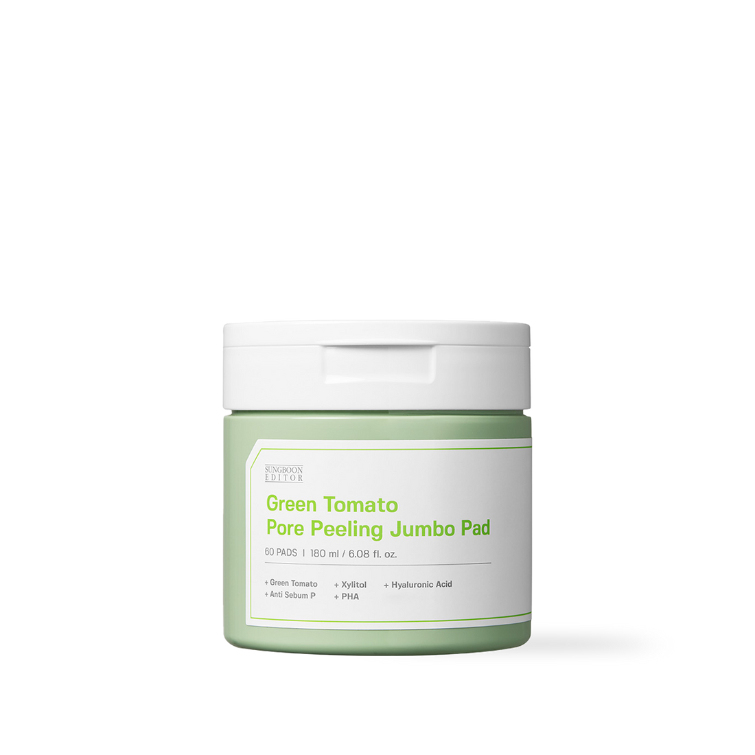 SUNGBOON EDITOR Green Tomato Pore Peeling Jumbo Pad 60 Sheets