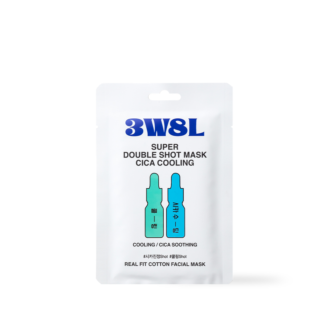 3W8L Super Double Shot Mask Cica Cooling 27ml