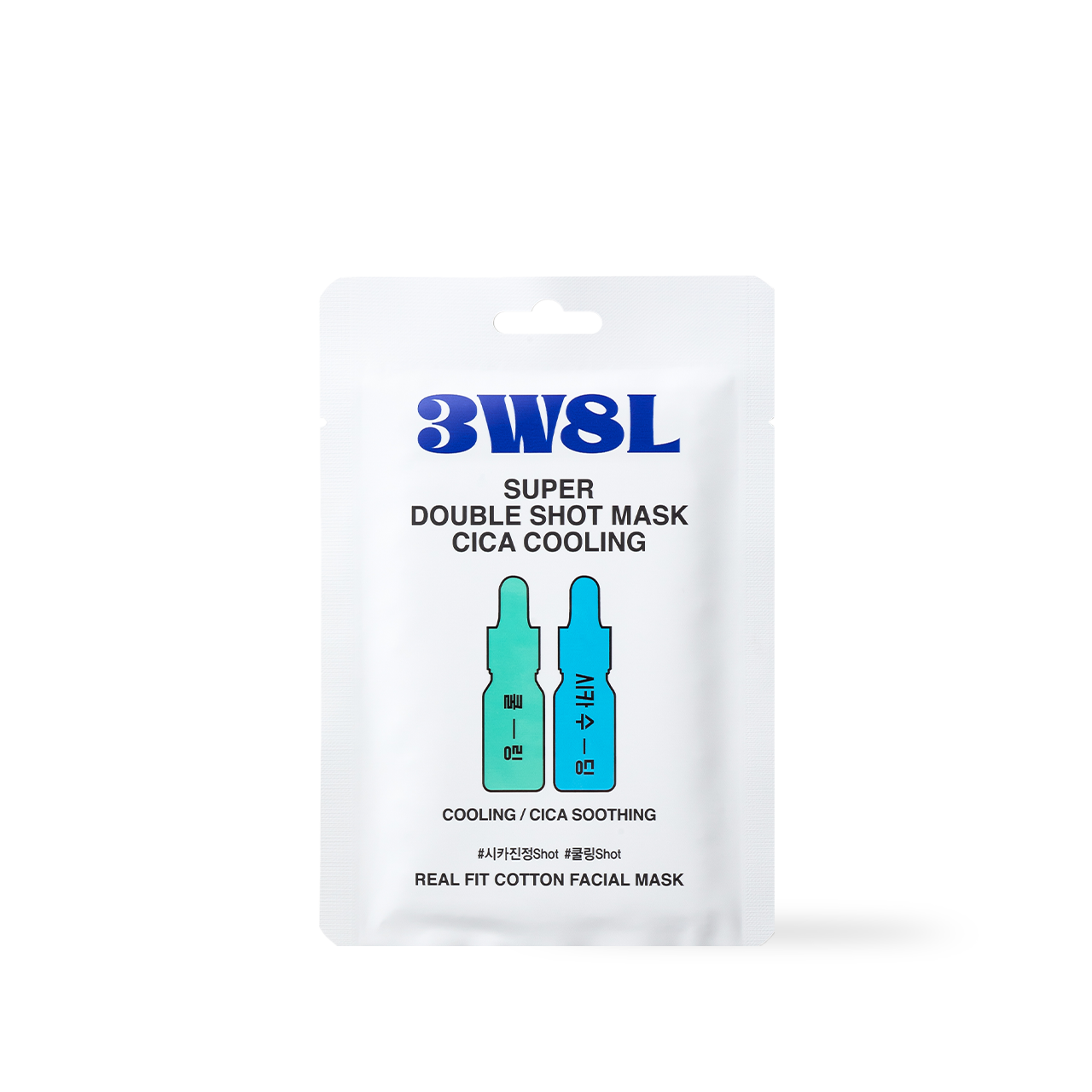 3W8L Super Double Shot Mask Cica Cooling 27ml