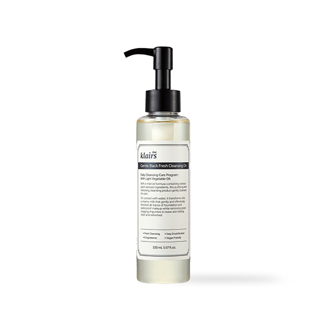 Dear Klairs Gentle Black Fresh Cleansing Oil 150ml