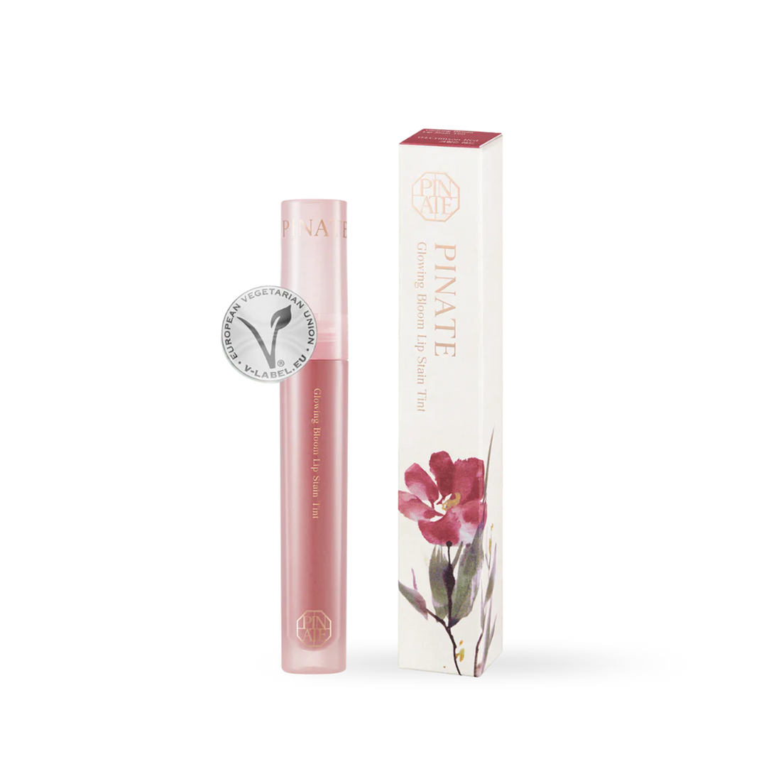 Pinate Glowing Bloom Lip Stain - 04 Crimson Red - 04 Crimson Red