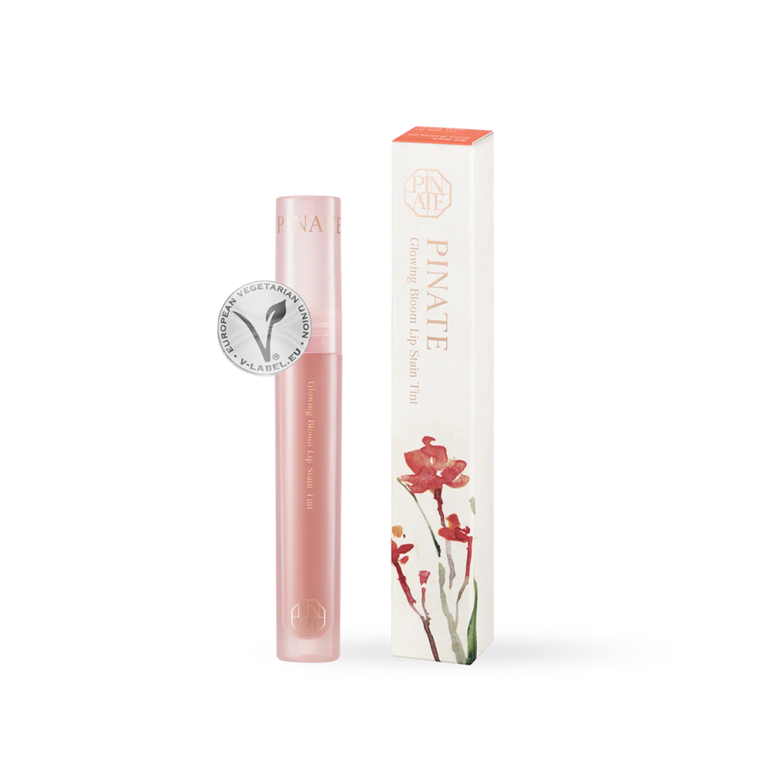 Pinate Glowing Bloom Lip Stain - 02 Neutral Coral - 02 Neutral Coral