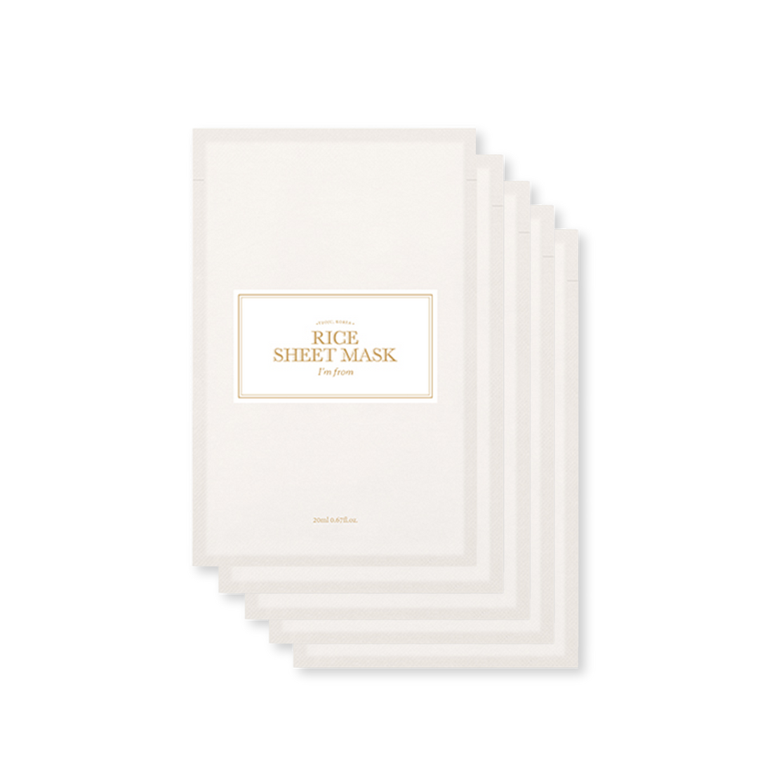 ImFrom Rice Sheet mask Set (5ea)