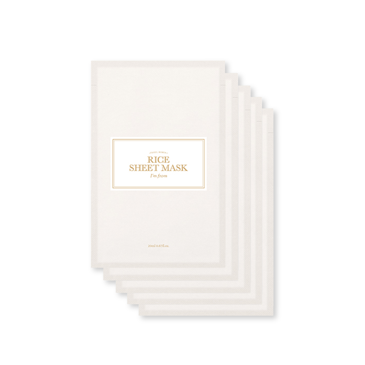 ImFrom Rice Sheet mask Set (5ea)
