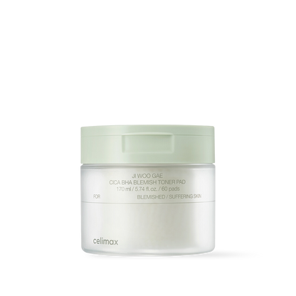 celimax Ji Woo Gae Cica BHA Blemish Toner Pad 60 pads