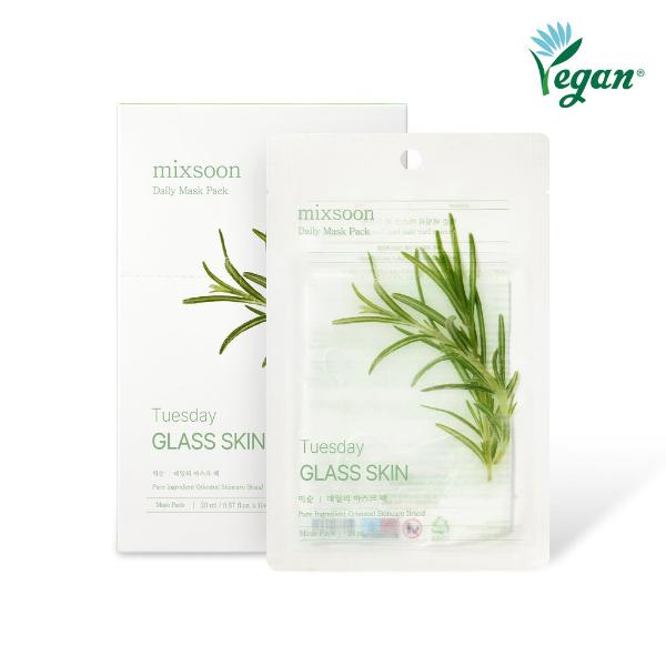 MIXSOON Daily Mask Pack_Tuesday_Glass Skin 20ml*10ea