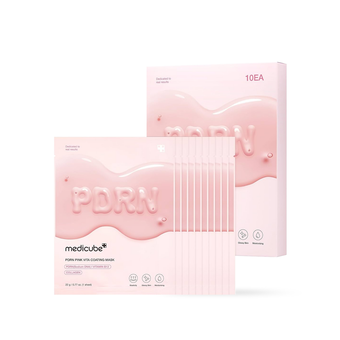 Medicube PDRN Pink Vita Coating Mask 10EA