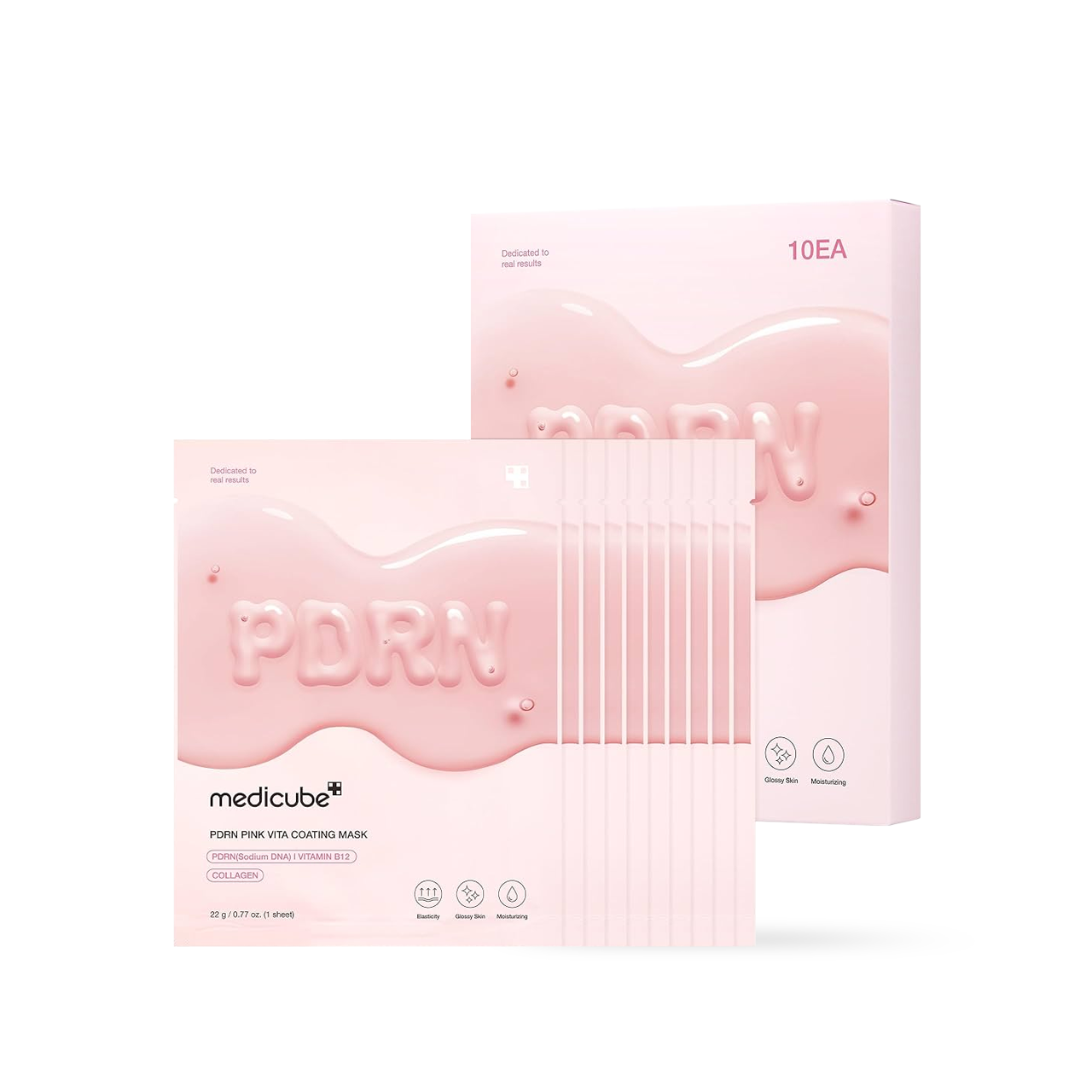Medicube PDRN Pink Vita Coating Mask 10EA