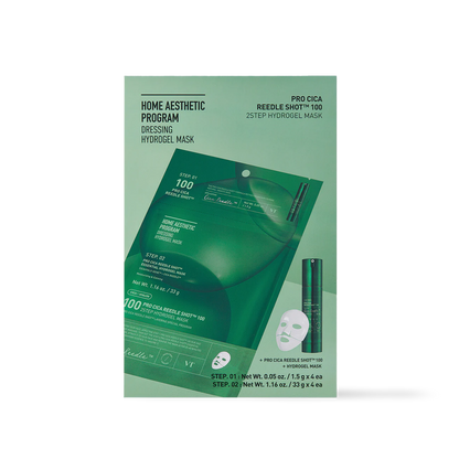 VT Cosmetics PRO CICA Reedle Shot 100 2STEP Hydrogel Mask 4ea - main product image