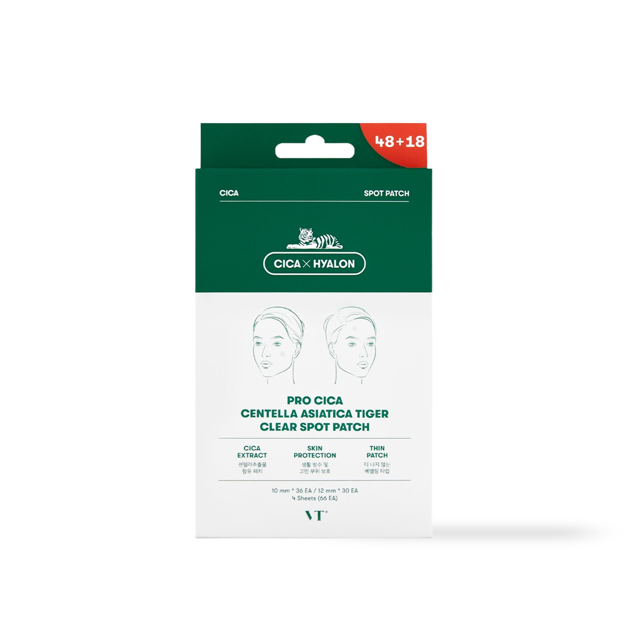 VT Cosmetics PRO CICA Centella Asiatica Tiger Clear Spot Patch 66ea