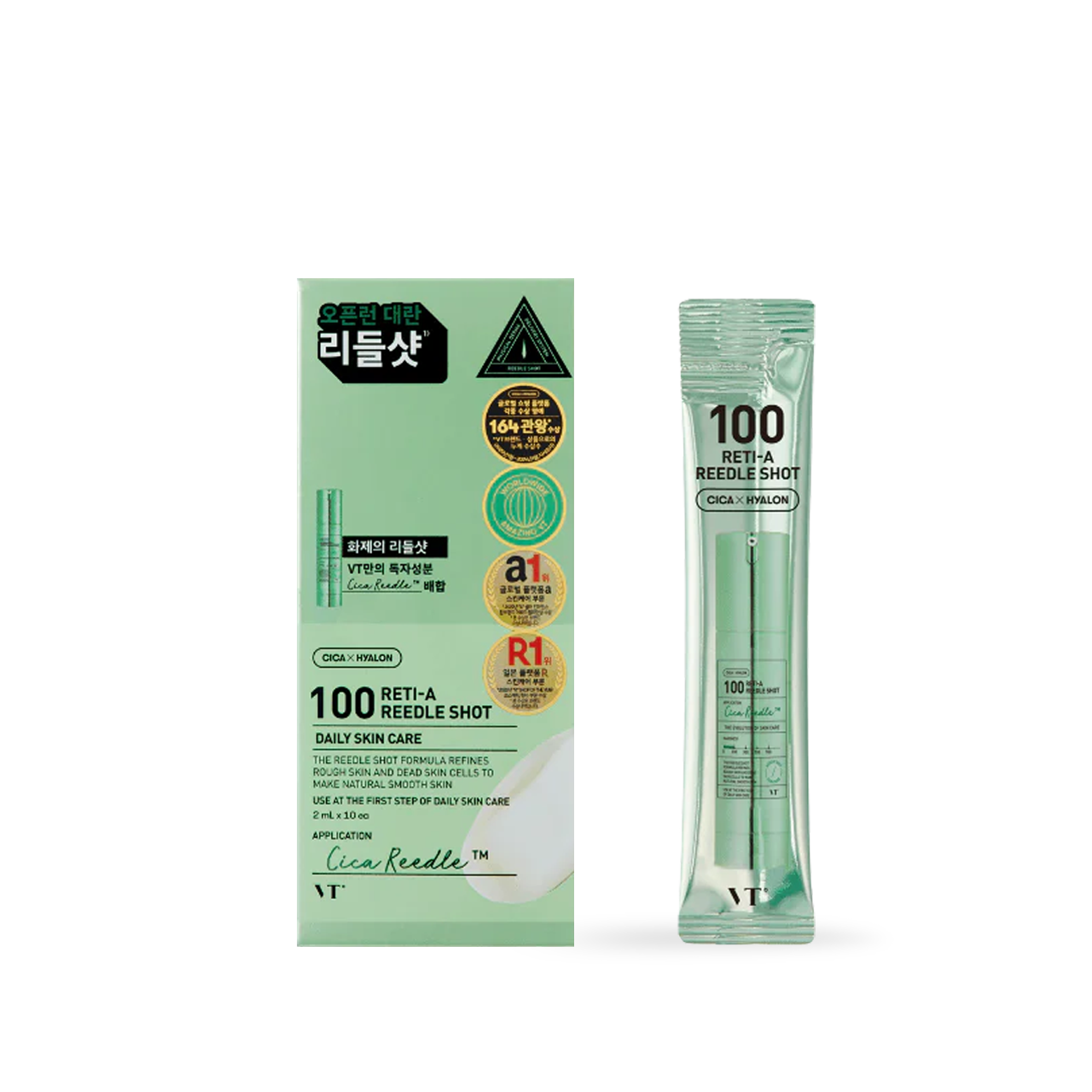VT Cosmetics 100 RETI-A Reedle shot 10ea