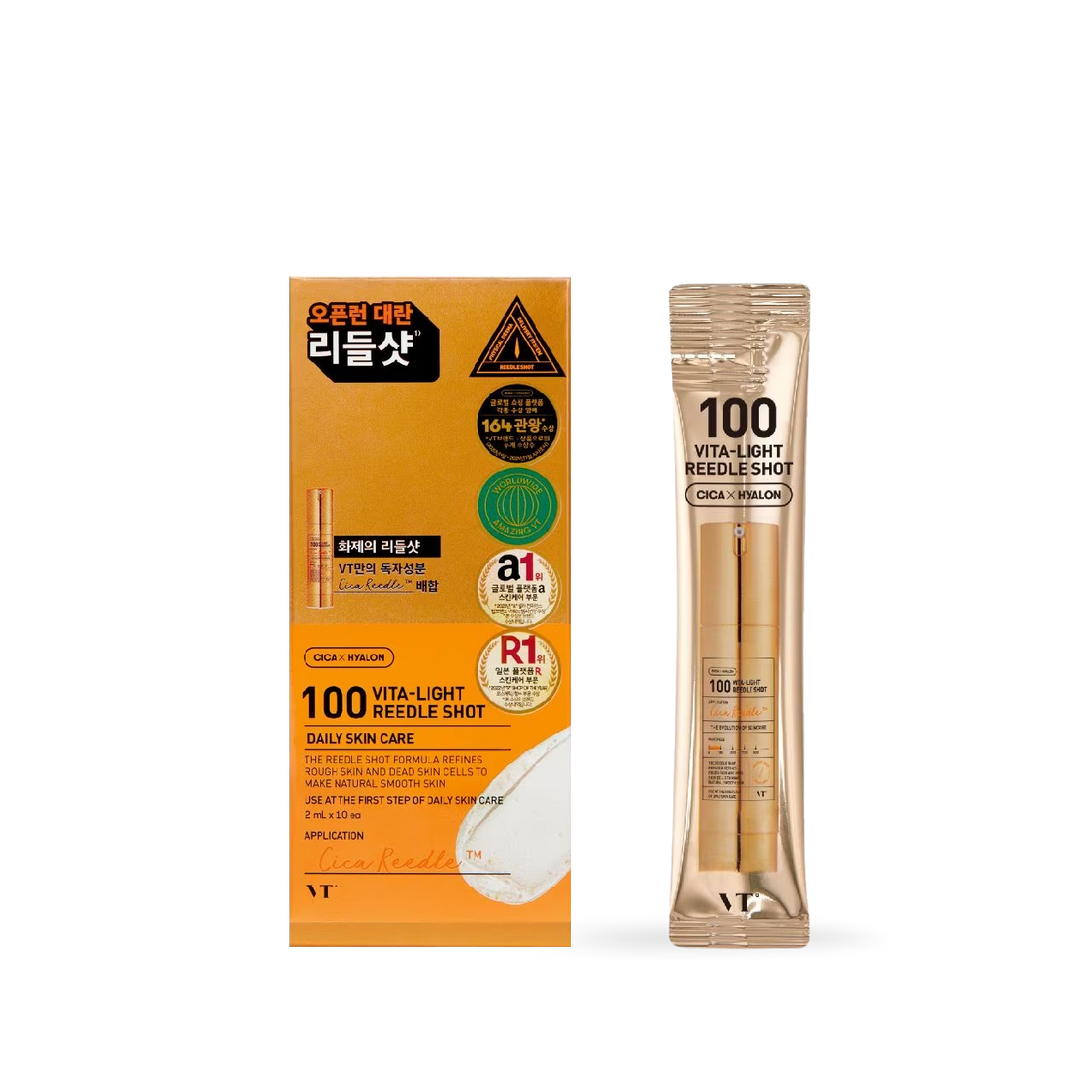 VT Cosmetics 100 VITA-LIGHT Reedle shot 10ea