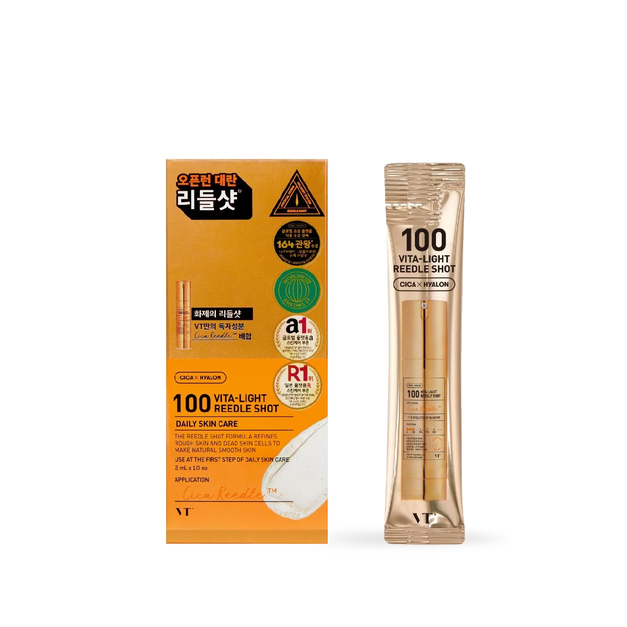 VT Cosmetics 100 VITA-LIGHT Reedle shot 10ea