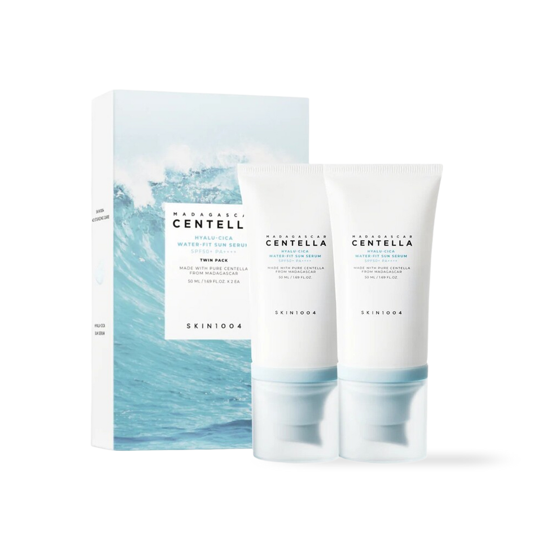 Skin1004 Madagascar Centella Hyalu-Cica Water-Fit Sun Serum Twin Pack 50ml*2