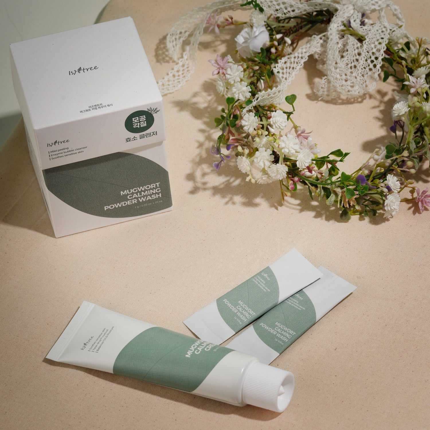 ISNTREE Mugwort Calming Powder Wash 1g*25ea product image 2