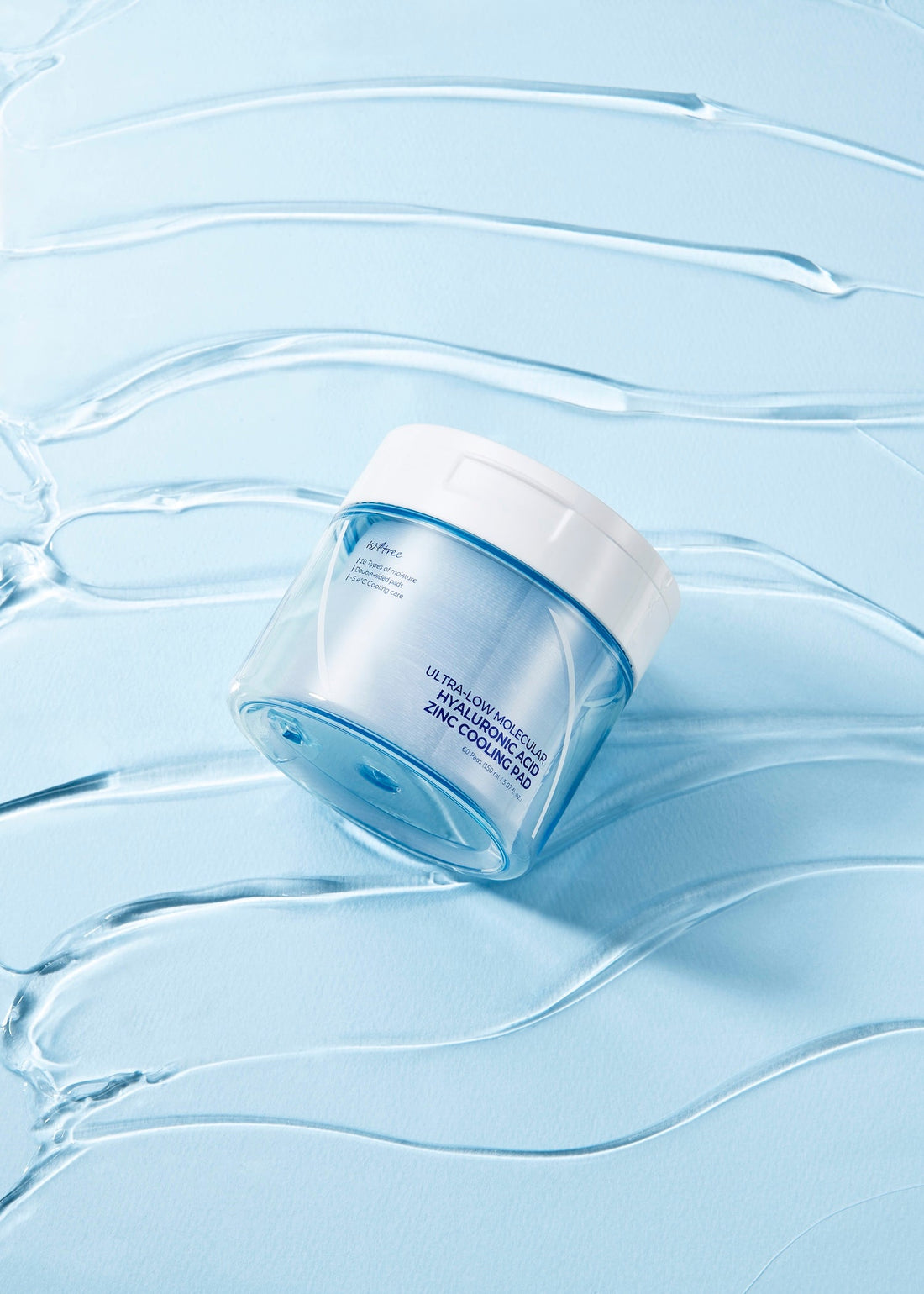 Isntree Ultra-Low Molecular Hyaluronic Acid Zinc Cooling Pad 150ml 60ea - 150ml 60ea product image 2