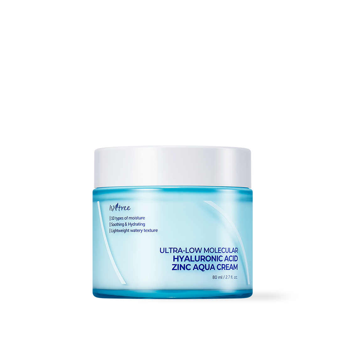 Isntree Ultra-Low Molecular Hyaluronic Acid Zinc Aqua Cream 80ml