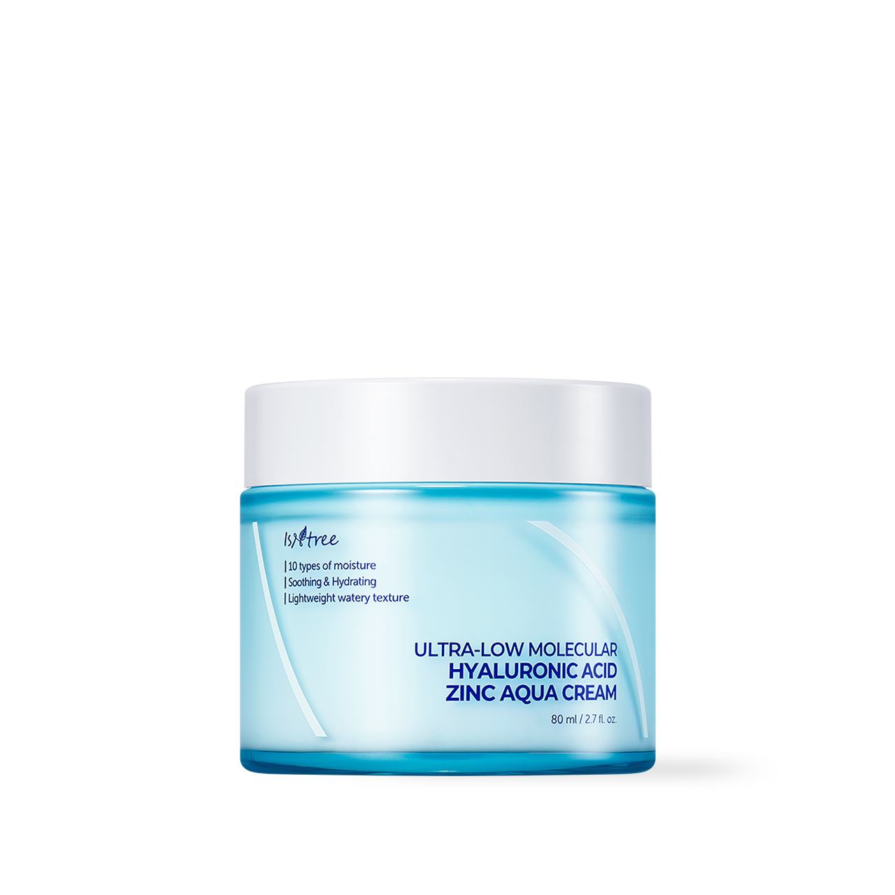 Isntree Ultra-Low Molecular Hyaluronic Acid Zinc Aqua Cream 80ml