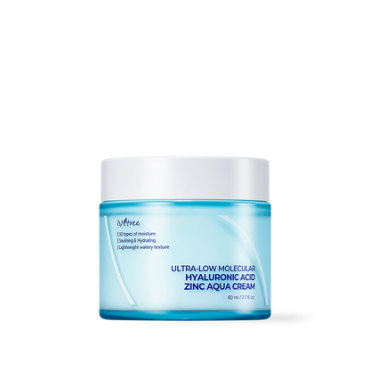Isntree Ultra-Low Molecular Hyaluronic Acid Zinc Aqua Cream 80ml product image