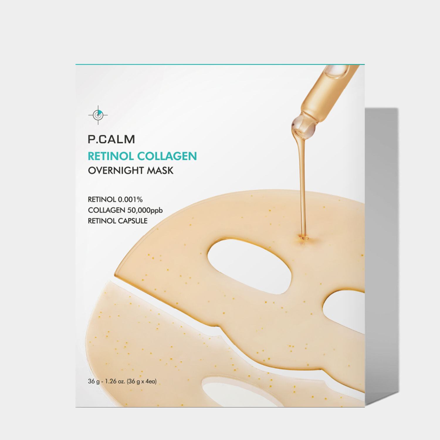 P.CALM Retinol Collagen Overnight Mask 36g*4