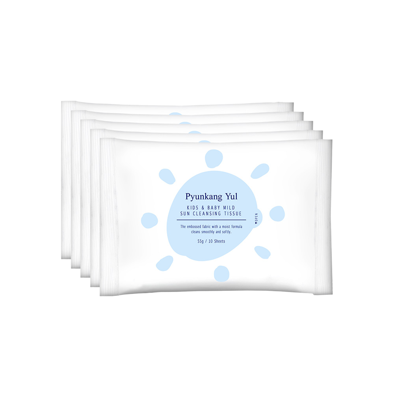 PyunkangYul Kids &amp; Baby Mild Sun Cleansing Tissue 10ea*5 - 10ea