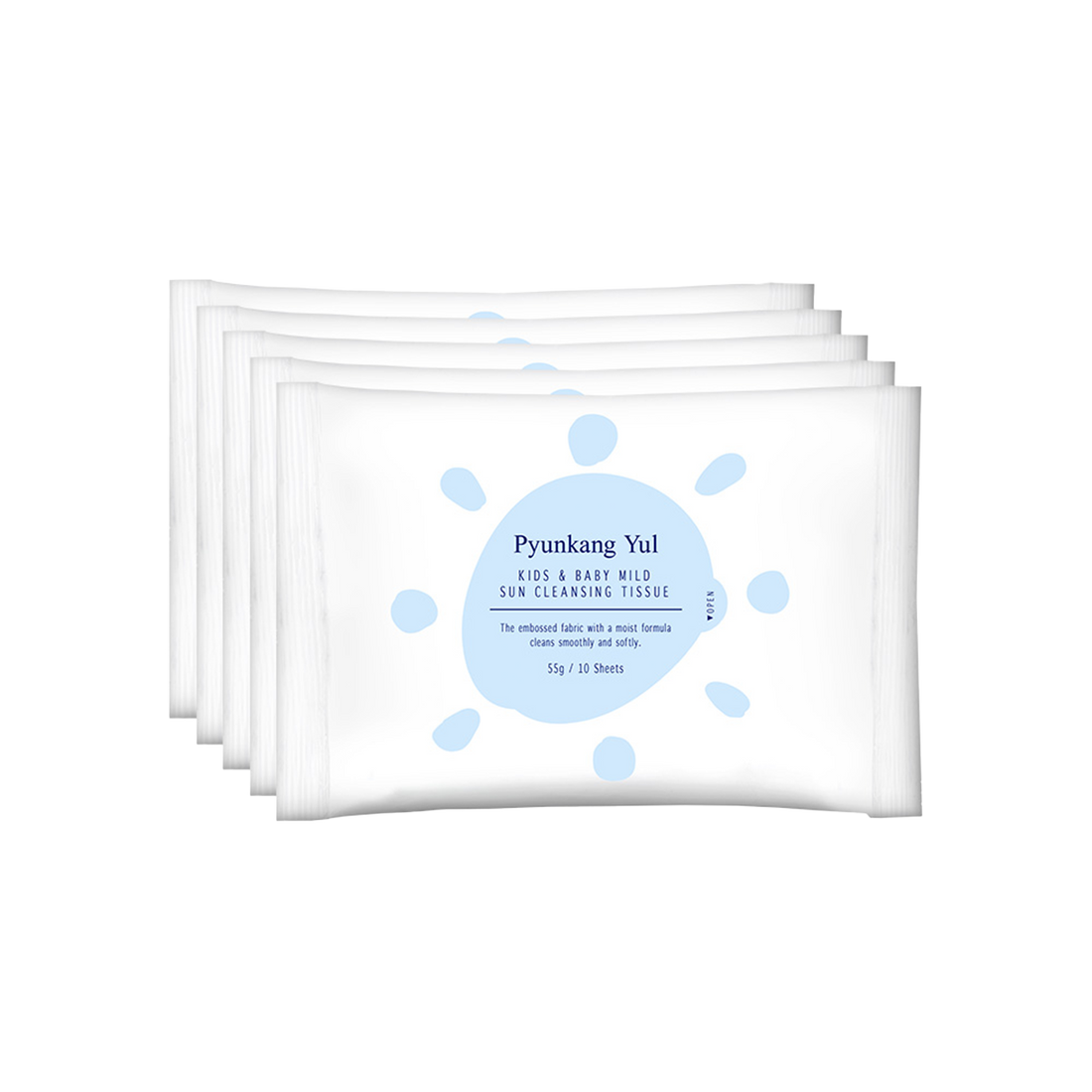 PyunkangYul Kids &amp; Baby Mild Sun Cleansing Tissue 10ea*5 - 10ea