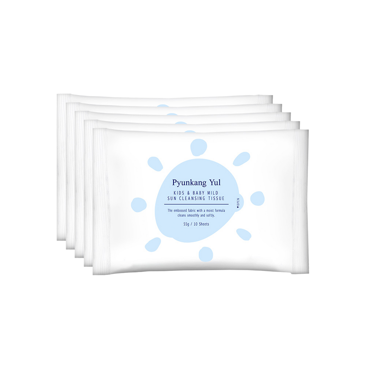Pyunkang Yul Kids &amp; Baby Mild Sun Cleansing Tissue 10ea*5 official product gallery image 6