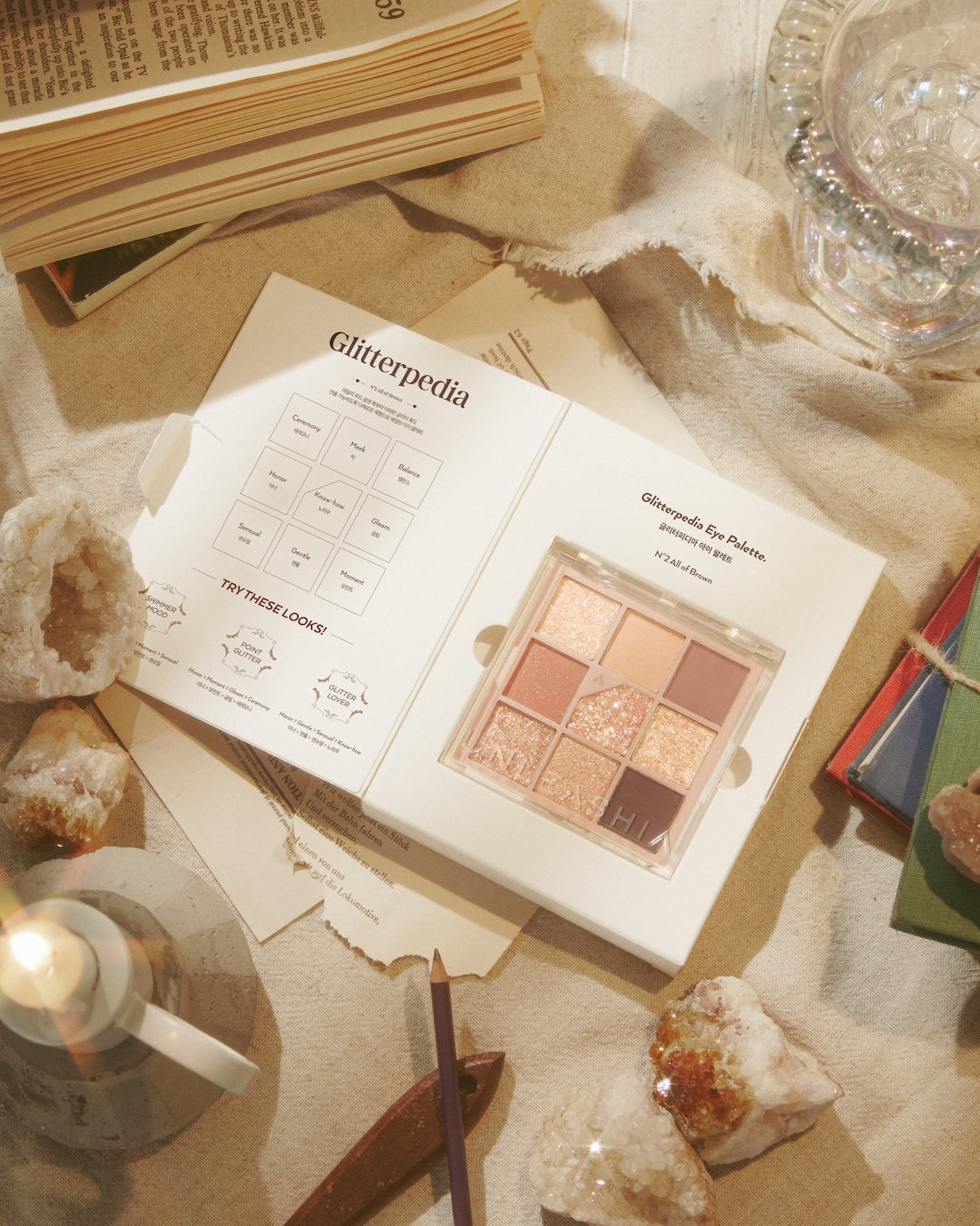 Unleashia Glitterpedia Eye Palette No.2 All of Brown 6.6g_MX