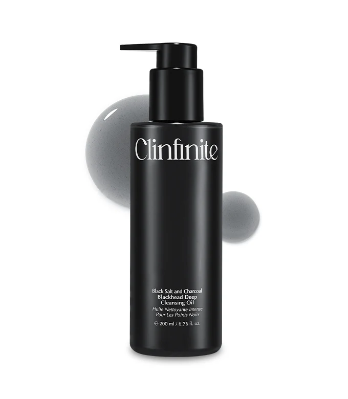 Clinfinite Black Salt &amp; Charcoal Blackhead Deep Cleansing Oil 200ml