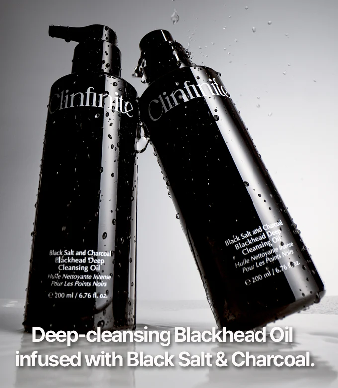 Clinfinite Black Salt &amp; Charcoal Blackhead Deep Cleansing Oil 200ml