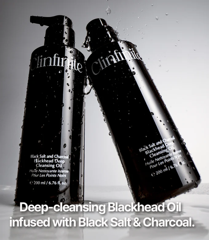 Clinfinite Black Salt &amp; Charcoal Blackhead Deep Cleansing Oil 200ml