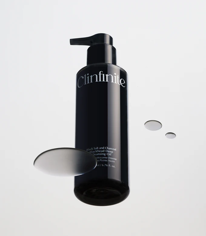 Clinfinite Black Salt &amp; Charcoal Blackhead Deep Cleansing Oil 200ml