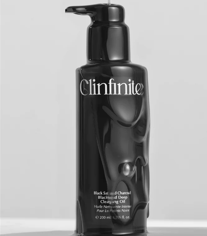 Clinfinite Black Salt &amp; Charcoal Blackhead Deep Cleansing Oil 200ml