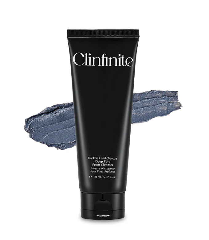 Clinfinite Black Salt &amp; Charcoal Deep Pore Foam Cleanser 150ml