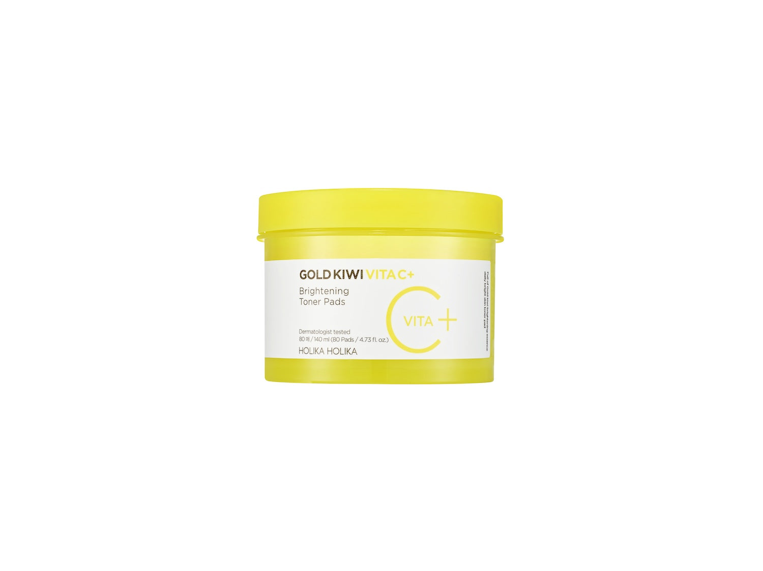 HolikaHolika Gold Kiwi Vita C Plus Brightening Toner Pad 80pcs