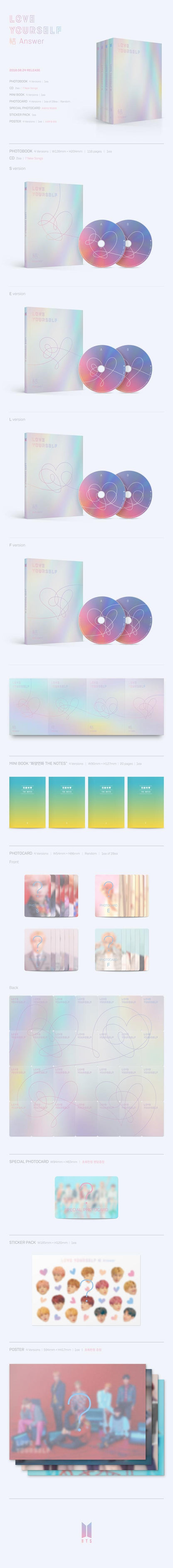 BTS BTS Repackage Album [LOVE YOURSELF 結 &