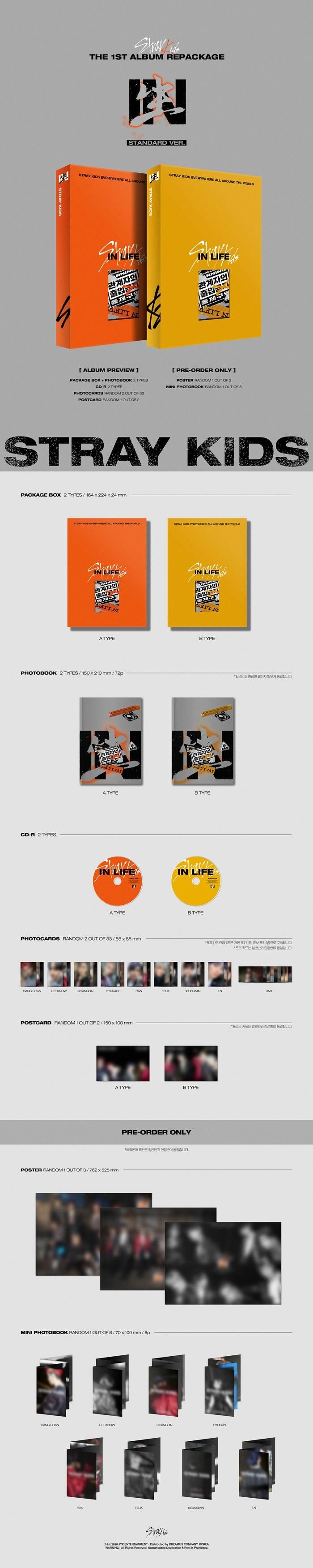 Stray Kids STRAY KIDS 1st Full Album Repackage [IN生 (IN LIFE)]